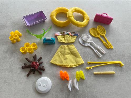 Barbie accessoires beach thema, Verzamelen, Poppen, Gebruikt, Accessoires, Ophalen of Verzenden