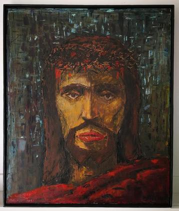 Martien van den Dijssel. Jezus. Olieverf op doek. 1962. beschikbaar voor biedingen