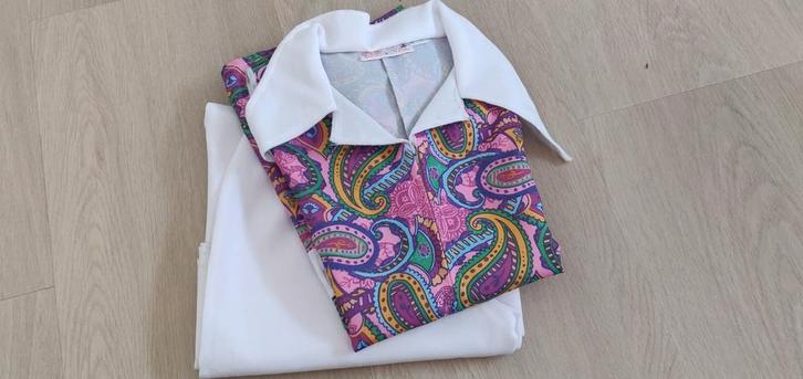 Hippie Kostuum Meisje 7-10 jaar, Kinderen en Baby's, Carnavalskleding en Verkleedspullen, Zo goed als nieuw, Meisje, Ophalen of Verzenden