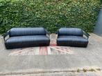 Aviator Timothy Oulton zwart generfde leren Set !!!, Huis en Inrichting, Gebruikt, 150 tot 200 cm, Aviator, Aviator / chesterfield