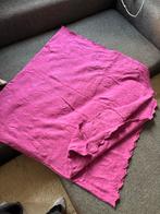 Zara Home bedsprei - Fuchsia Roze Jacquard Katoen, Ophalen of Verzenden, Zo goed als nieuw