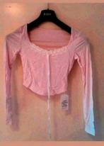 Nieuwe roze crop top maat S. Ivy Fashion., Kleding | Dames, Tops, Nieuw, Ophalen of Verzenden, Lange mouw, Roze