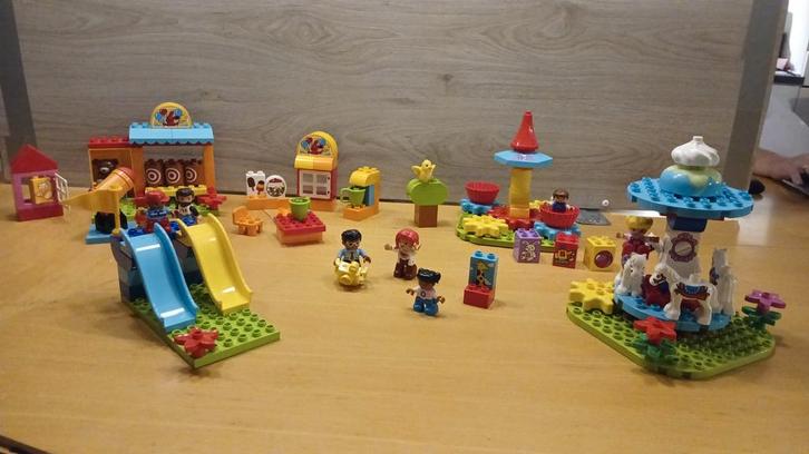 Duplo grote kermisset (3 sets), Kinderen en Baby's, Speelgoed | Duplo en Lego, Zo goed als nieuw, Duplo, Complete set, Ophalen of Verzenden