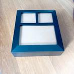 Blauwe houten fotolijst doos, Ophalen of Verzenden