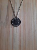 Wilhelmina Kwartje aan Fijn Gevlochten Ketting, Ophalen of Verzenden, Zo goed als nieuw, Zilver, Overige materialen