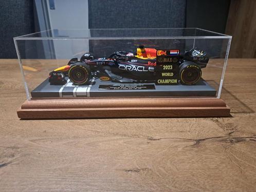 Display showcase F1 Mag Verstappen minichamps spark stolp, Hobby en Vrije tijd, Modelauto's | 1:18, Ophalen