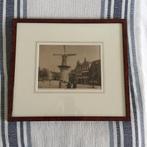 Antieke prent molen rotterdam uit 1914, Ophalen of Verzenden