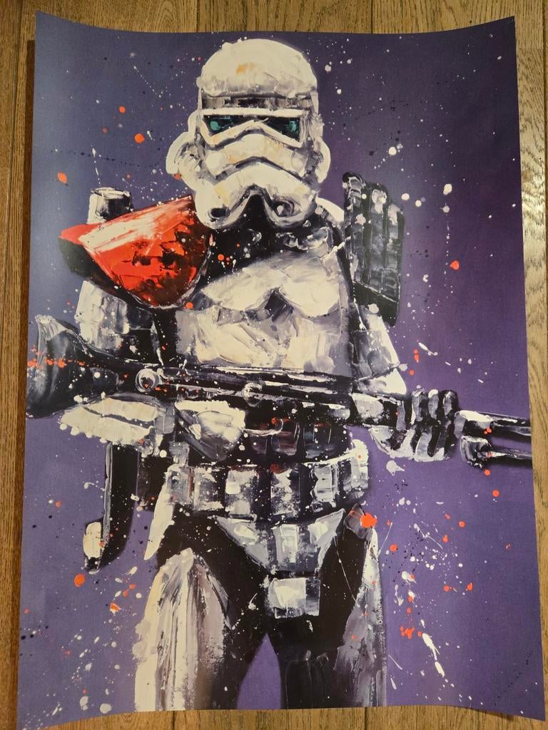 Star Wars Stormtrooper Kunstwerk 70x50, Antiek en Kunst, Kunst | Schilderijen | Klassiek, Ophalen of Verzenden