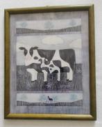 Schilderij koe kalf, Huis en Inrichting, Minder dan 50 cm, Ophalen of Verzenden, Zo goed als nieuw, Schilderij