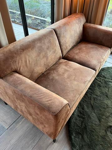 Cognac Bankstel - 200cm Breed beschikbaar voor biedingen