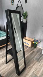 Spiegel met daarachter rukmte voor sieraden, Huis en Inrichting, Woonaccessoires | Spiegels, Minder dan 50 cm, Ophalen of Verzenden