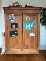 Antieke Eikenhouten Kledingkast - Ruim en Stijlvol, Ophalen, Gebruikt, 100 tot 150 cm, 200 cm of meer