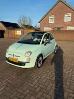 Fiat 500C Twinair Turbo 2015 mintgroen, Auto's, Stof, Origineel Nederlands, 26 km/l, Particulier