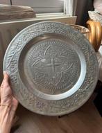 Zilveren onderbord / dienblad - groot rond model, Ophalen of Verzenden, Zo goed als nieuw, Rond, Metaal