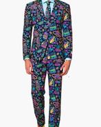 Opposuits vegas voor carnaval mt 56, Ophalen of Verzenden, Zo goed als nieuw, Maat 56/58 (XL), Blauw