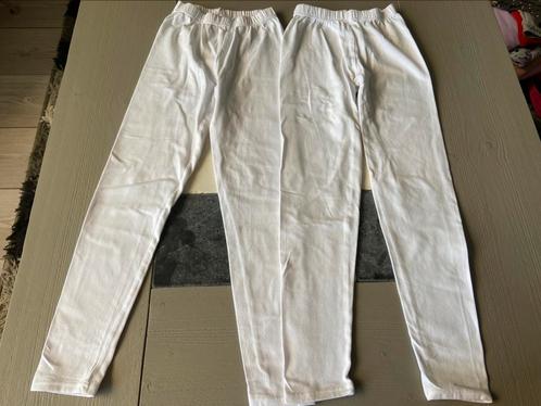 2 Witte leggings van Zeeman mt 134/140 voor 1 euro !!!, Kinderen en Baby's, Kinderkleding | Maat 134, Zo goed als nieuw, Meisje