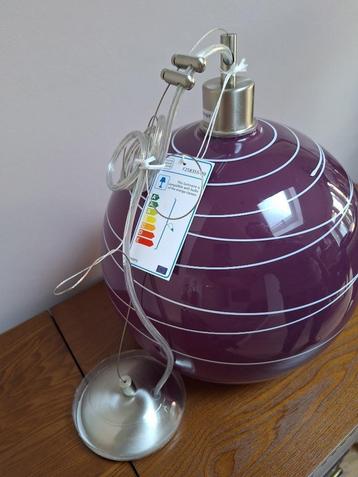Swirl hanglamp paars beschikbaar voor biedingen