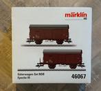Märklin HO 46067 NSB Huifkarren kassel (set van twee), Hobby en Vrije tijd, Modeltreinen | H0, Wisselstroom, Ophalen of Verzenden