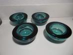 Iittala Ballo theelichthouder,  petrol blue.  4 stuks, Antiek en Kunst, Ophalen of Verzenden