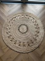 Vloerkleed jute 113cm, Huis en Inrichting, Ophalen, Rond, Zo goed als nieuw, 100 tot 150 cm