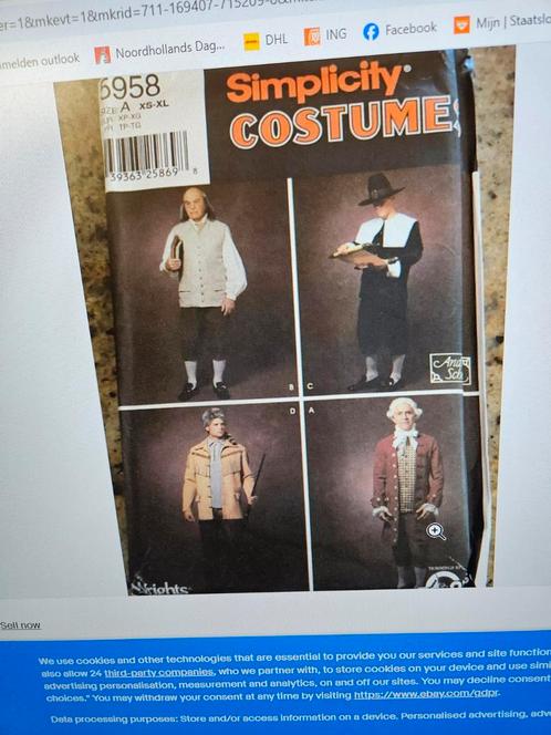 Zolderopruiming-simplicity 5958--, Hobby en Vrije tijd, Kledingpatronen, Gebruikt, Overige typen, Man, Overige merken, Verzenden