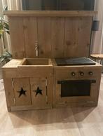 Speelkeuken steigerhout, Kinderen en Baby's, Speelgoed | Speelkeukens, Ophalen, Gebruikt, Hout, Speelkeuken