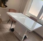 Eetkamertafel wit hoogglans, Huis en Inrichting, Tafels | Eettafels, Ophalen, Gebruikt, 50 tot 100 cm, 150 tot 200 cm
