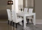 Aanbieding-Eettafel Forever Hoogglans wit op voorraad, Verzenden, Nieuw, 50 tot 100 cm, Vijf personen of meer