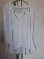 Schitterende licht transparante blouse met top. Mt. XL  wit., Verzenden, Zo goed als nieuw, Maat 46/48 (XL) of groter, Wit