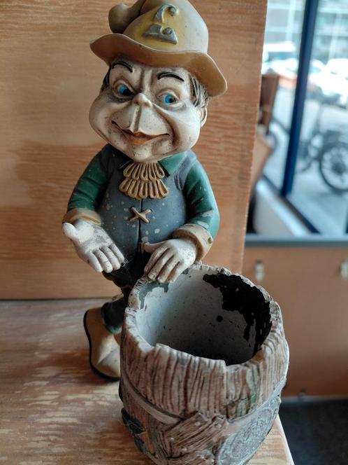 Vintage Tuin Kabouter met Pot, Antiek en Kunst, Antiek | Woonaccessoires, Ophalen of Verzenden