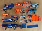 Nerf pistolen en geweren met magazijnen en pijltjes, Ophalen, Gebruikt