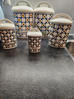 Vintage Porseleinen Voorraadpotten Set, Overige merken, Overige materialen, Gebruikt, Ophalen of Verzenden