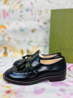 Gucci zwarte web loafers schoenen maat 30 NIEUW (430 euro), Jongen of Meisje, Schoenen, Gucci, Nieuw