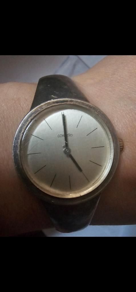 Antiek Zilveren Cordilla Horloge, Sieraden, Tassen en Uiterlijk, Horloges | Dames, Gebruikt, Polshorloge, Overige merken, Zilver