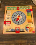 Houten kalender klok, Ophalen of Verzenden, Zo goed als nieuw