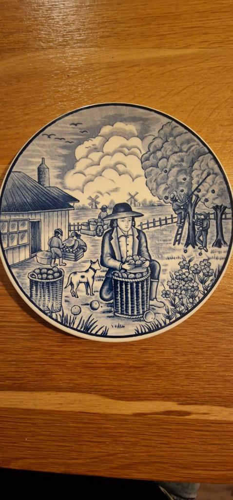 2 Handgemaakte Delfts Blauwe Borden - Prachtige Staat!, Antiek en Kunst, Curiosa en Brocante, Ophalen