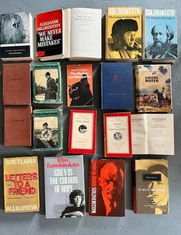 21x boeken Russische literatuur Russian books literature beschikbaar voor biedingen