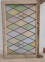 Prachtig glas in loodraam uit boerderij uit de Hoekse Waard., Doe-het-zelf en Verbouw, Ophalen, Gebruikt, Glas in lood
