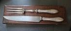 Antieke trancheer set met originele antieke cassette, Ophalen of Verzenden