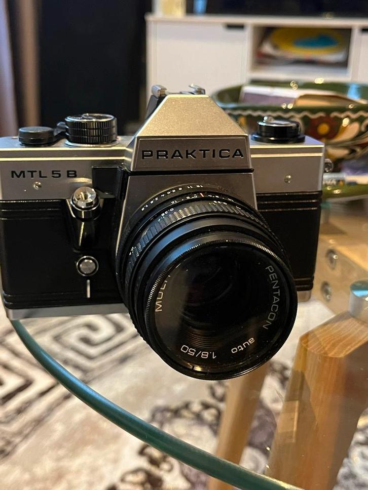 Praktica MTL 5B 35mm Camera met Pentacon Lens, Audio, Tv en Foto, Fotocamera's Analoog, Gebruikt, Spiegelreflex, Overige Merken