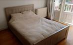 Tweepersoonsbed Vroomshoop eikenhout, Huis en Inrichting, Slaapkamer | Bedden, Ophalen, Gebruikt, 210 cm, Tweepersoons