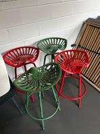 Retro Barkrukken Set, Huis en Inrichting, Stoelen, Ophalen, Gebruikt, Overige kleuren, Vier
