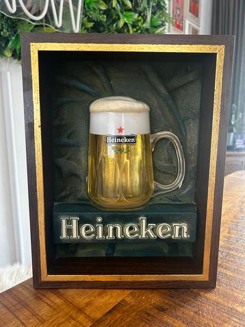 Vintage Heineken lichtbak beschikbaar voor biedingen