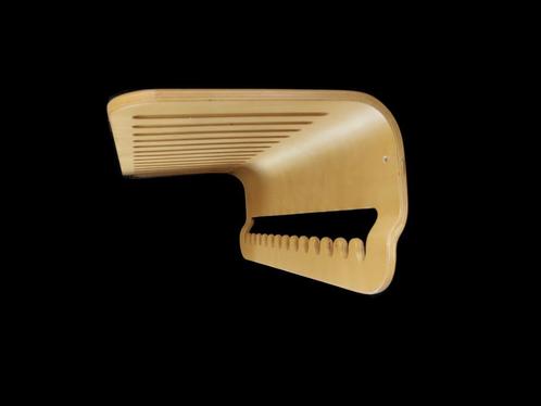 Prachtige vintage berken gebogen plywood design kapstok, Huis en Inrichting, Woonaccessoires | Kapstokken, Gebruikt, Wandkapstok