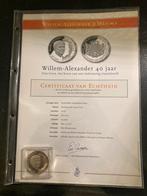 Herdenkings uitgifte oranje nassau collectie zilveren munt, Nederland, Ophalen of Verzenden, Zilver