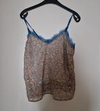 Top topje maat m 38 hemd goud bloemen, Kleding | Dames, Tops, Ophalen of Verzenden, Zo goed als nieuw, Maat 38/40 (M), Zonder mouw