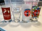 4 Coca Cola glazen, jaren ‘90, Verzamelen, Ophalen of Verzenden, Zo goed als nieuw, Gebruiksvoorwerp