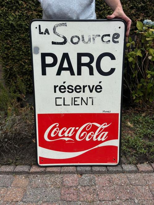 Coca Cola reclamebord origineel Francorchamps, Verzamelen, Merken en Reclamevoorwerpen, Zo goed als nieuw, Reclamebord, Ophalen