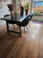 Woood eettafel 200 x 90 zwart, Huis en Inrichting, Ophalen, Gebruikt, 75 m² of meer, Zwart