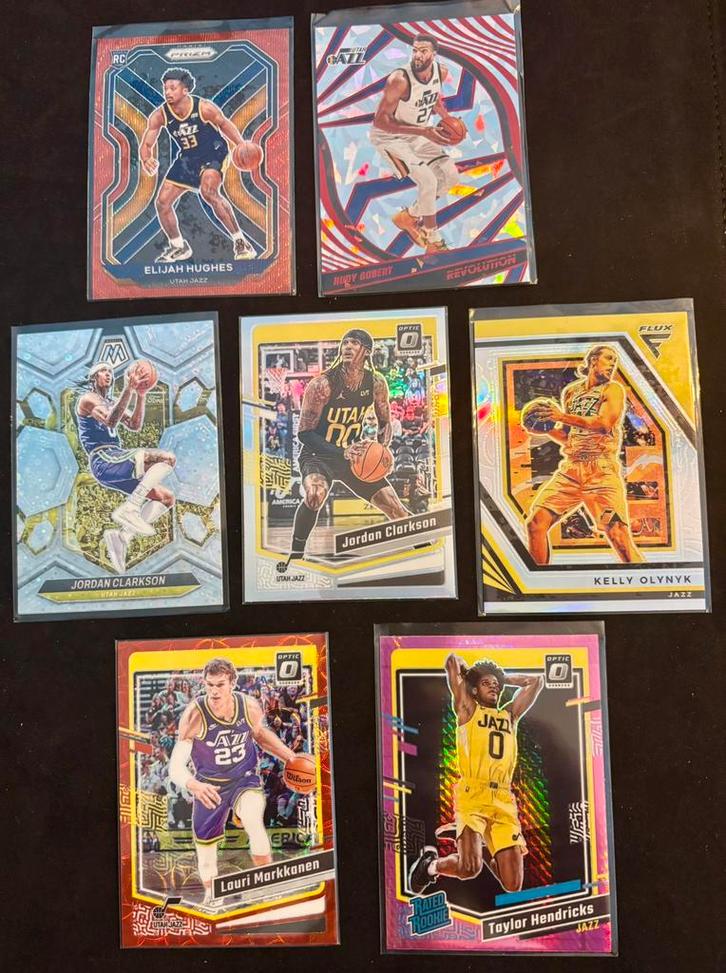 13x Utah Jazz NBA Trading Cards, Hobby en Vrije tijd, Verzamelkaartspellen | Overige, Zo goed als nieuw, Losse kaart, Ophalen of Verzenden